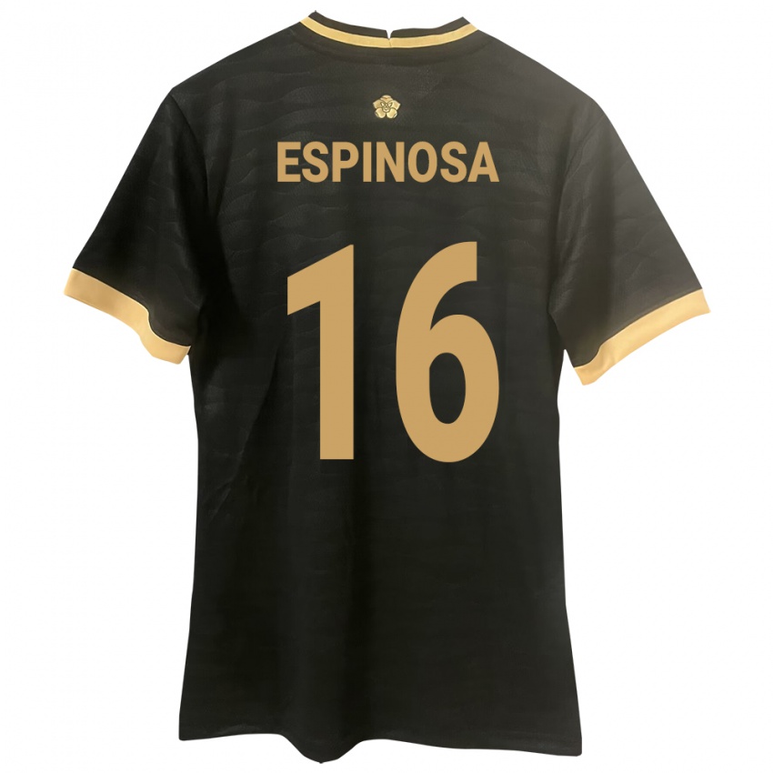 Damen Panama Rebeca Espinosa #16 Schwarz Auswärtstrikot Trikot 24-26 T-Shirt Schweiz