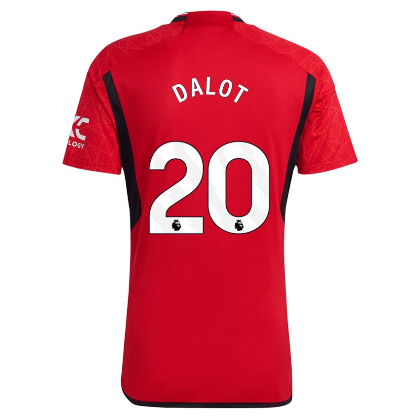 Enfant Maillot Diogo Dalot #20 Rouge Tenues Domicile 2023/24 T-Shirt Suisse