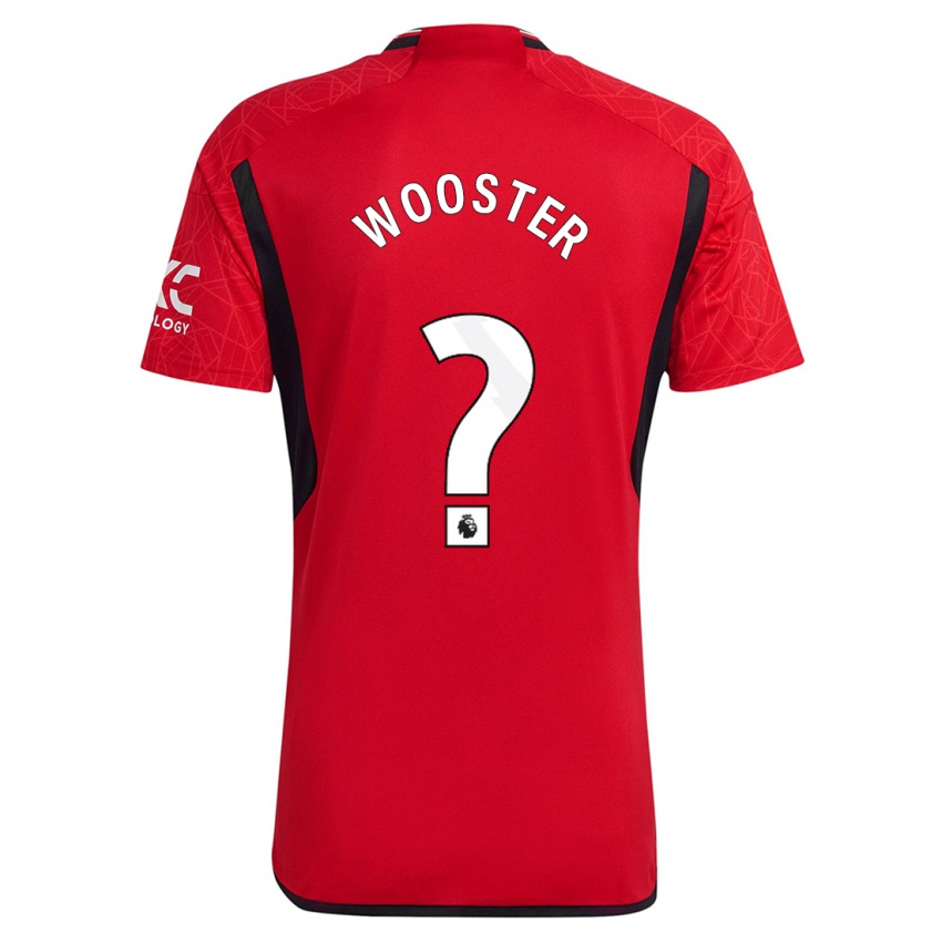 Enfant Maillot Tom Wooster #0 Rouge Tenues Domicile 2023/24 T-Shirt Suisse
