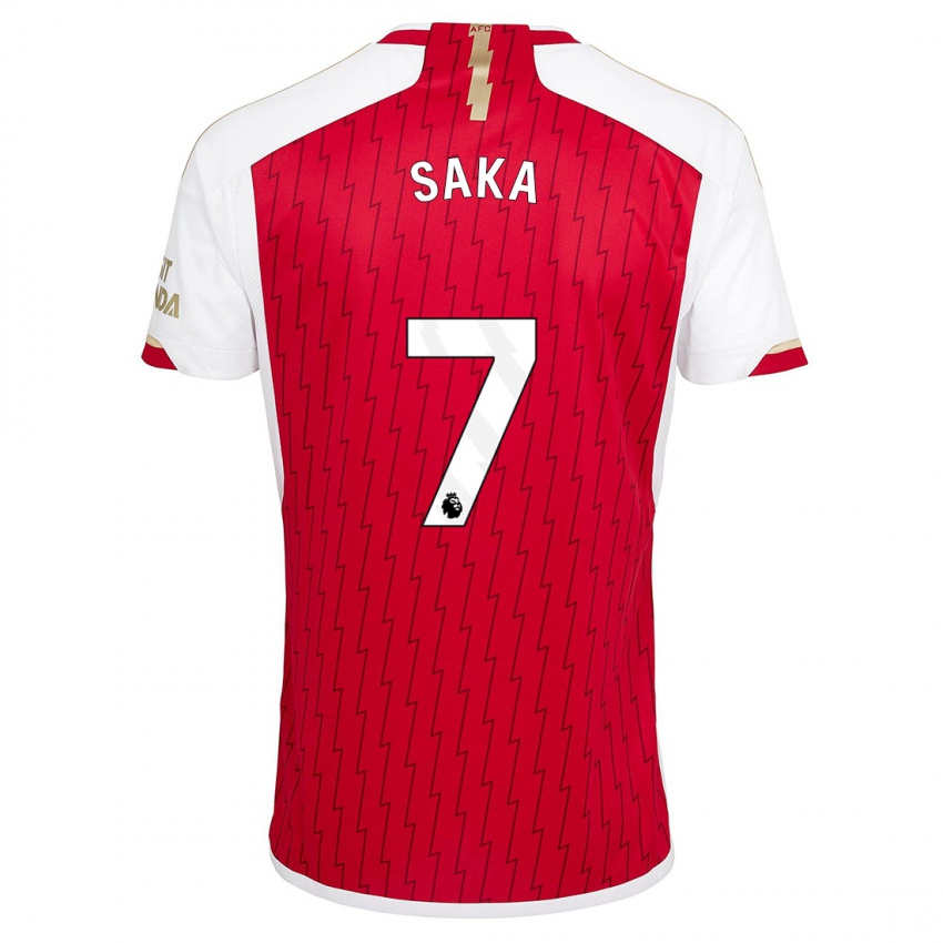 Kinder Bukayo Saka #7 Rot Heimtrikot Trikot 2023/24 T-Shirt Schweiz