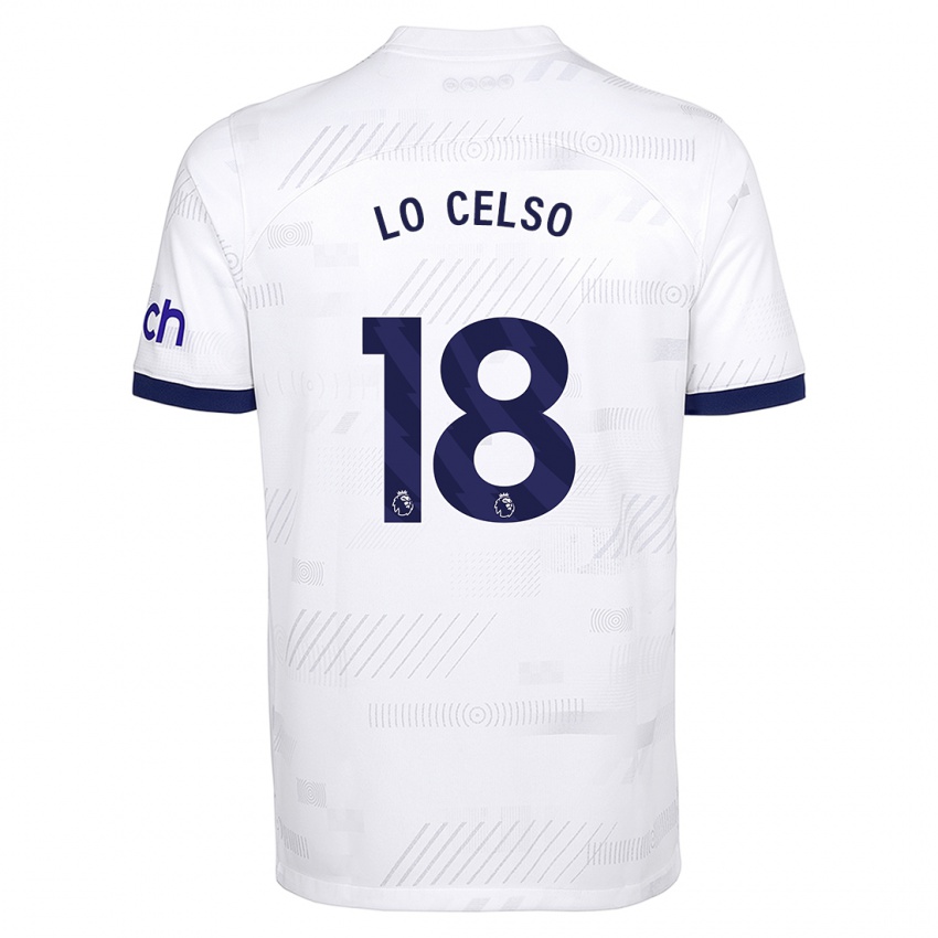 Kinder Giovani Lo Celso #18 Weiß Heimtrikot Trikot 2023/24 T-Shirt Schweiz