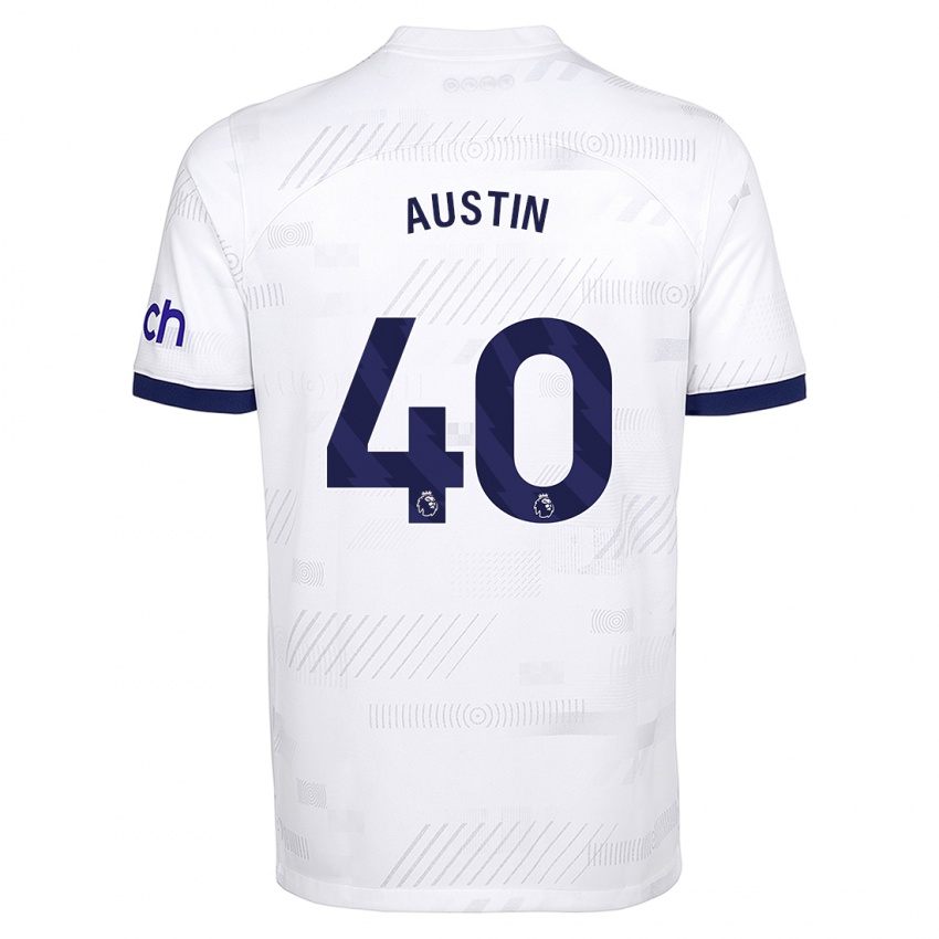 Kinder Brandon Austin #40 Weiß Heimtrikot Trikot 2023/24 T-Shirt Schweiz