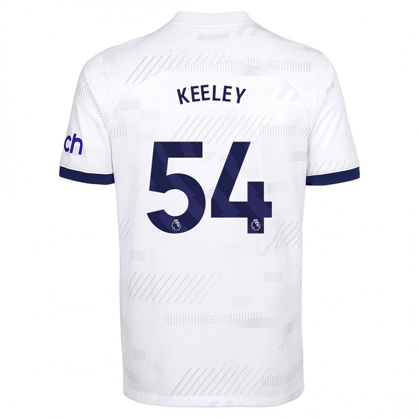 Kinder Josh Keeley #54 Weiß Heimtrikot Trikot 2023/24 T-Shirt Schweiz