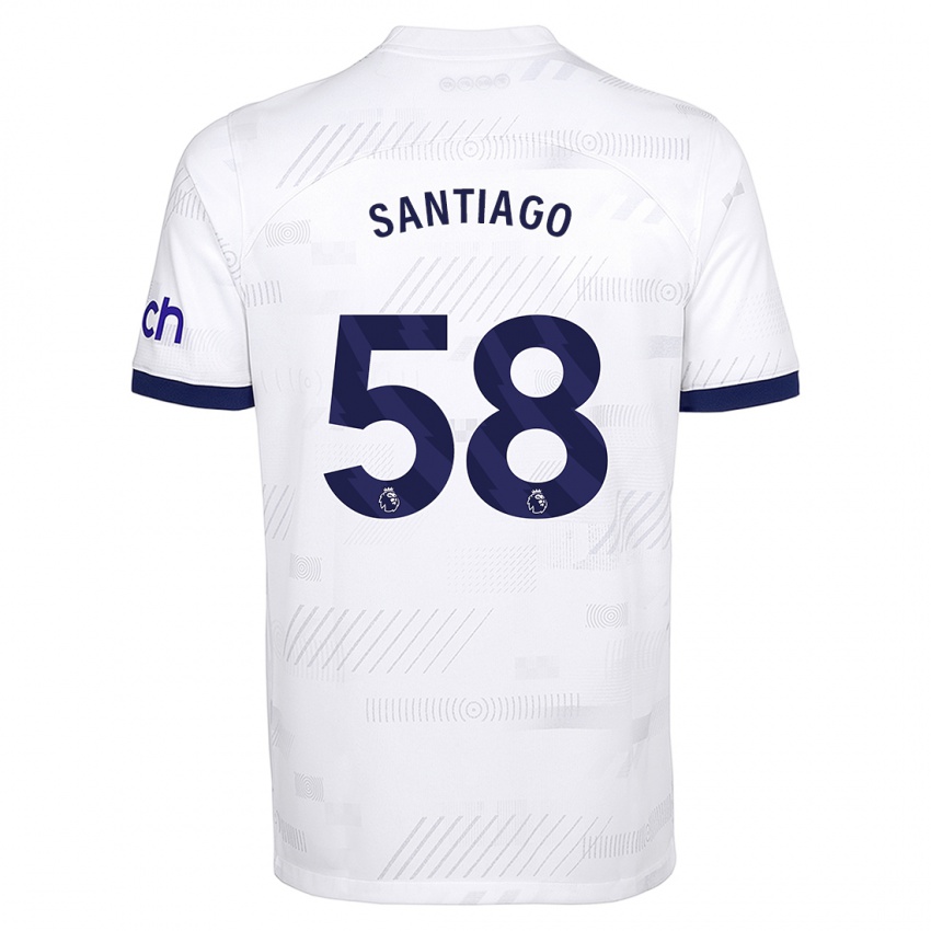Kinder Yago Santiago #58 Weiß Heimtrikot Trikot 2023/24 T-Shirt Schweiz