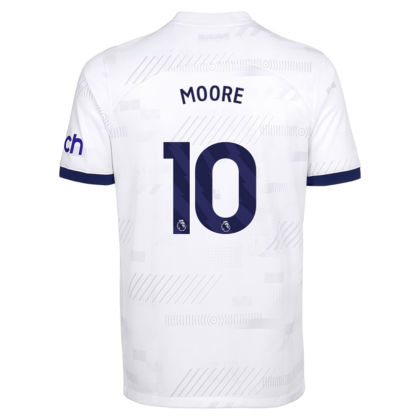 Kinder Mikey Moore #10 Weiß Heimtrikot Trikot 2023/24 T-Shirt Schweiz