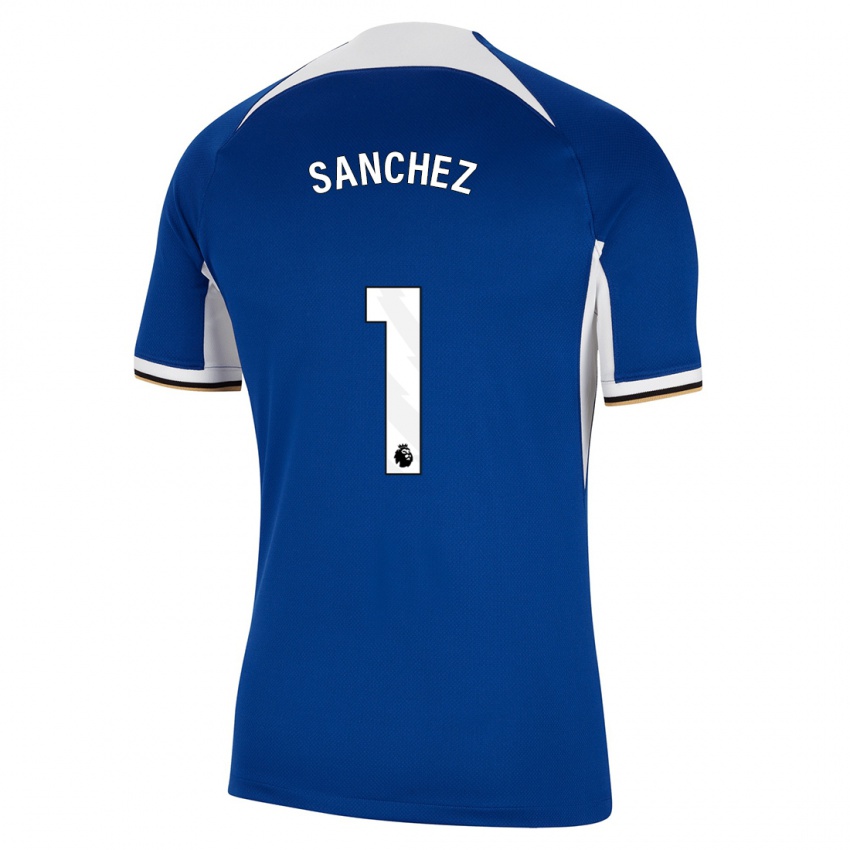 Kinder Robert Sánchez #1 Blau Heimtrikot Trikot 2023/24 T-Shirt Schweiz