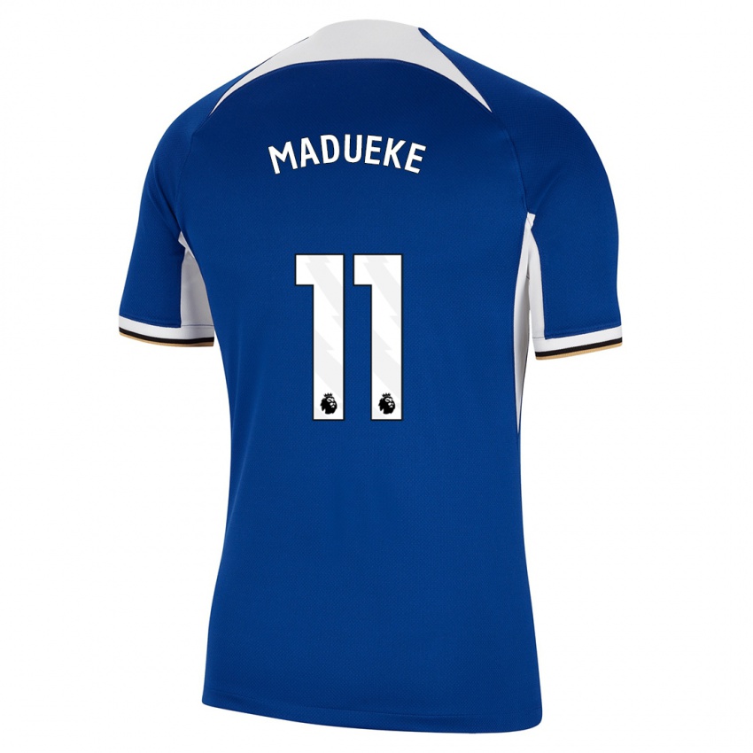 Kinder Noni Madueke #11 Blau Heimtrikot Trikot 2023/24 T-Shirt Schweiz
