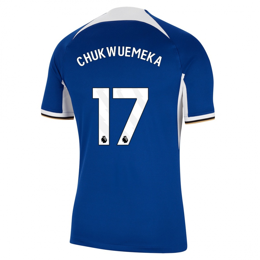 Kinder Carney Chukwuemeka #17 Blau Heimtrikot Trikot 2023/24 T-Shirt Schweiz