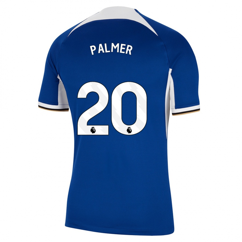 Kinder Cole Palmer #20 Blau Heimtrikot Trikot 2023/24 T-Shirt Schweiz