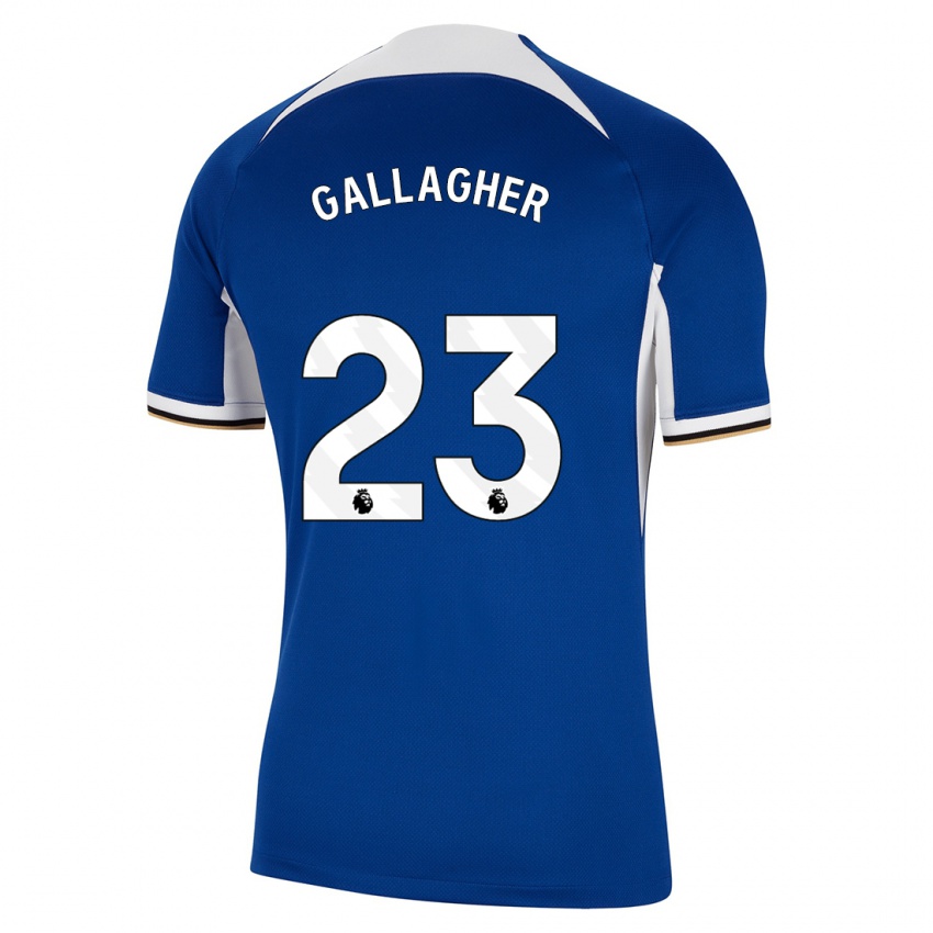 Kinder Conor Gallagher #23 Blau Heimtrikot Trikot 2023/24 T-Shirt Schweiz