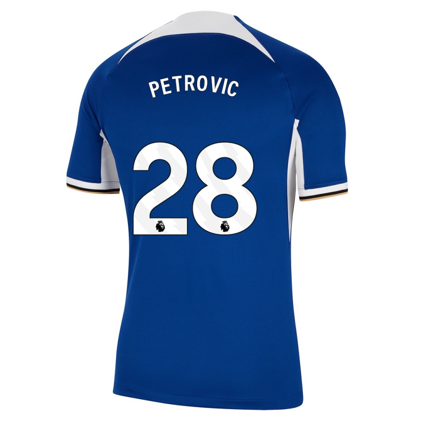 Kinder Djordje Petrovic #28 Blau Heimtrikot Trikot 2023/24 T-Shirt Schweiz