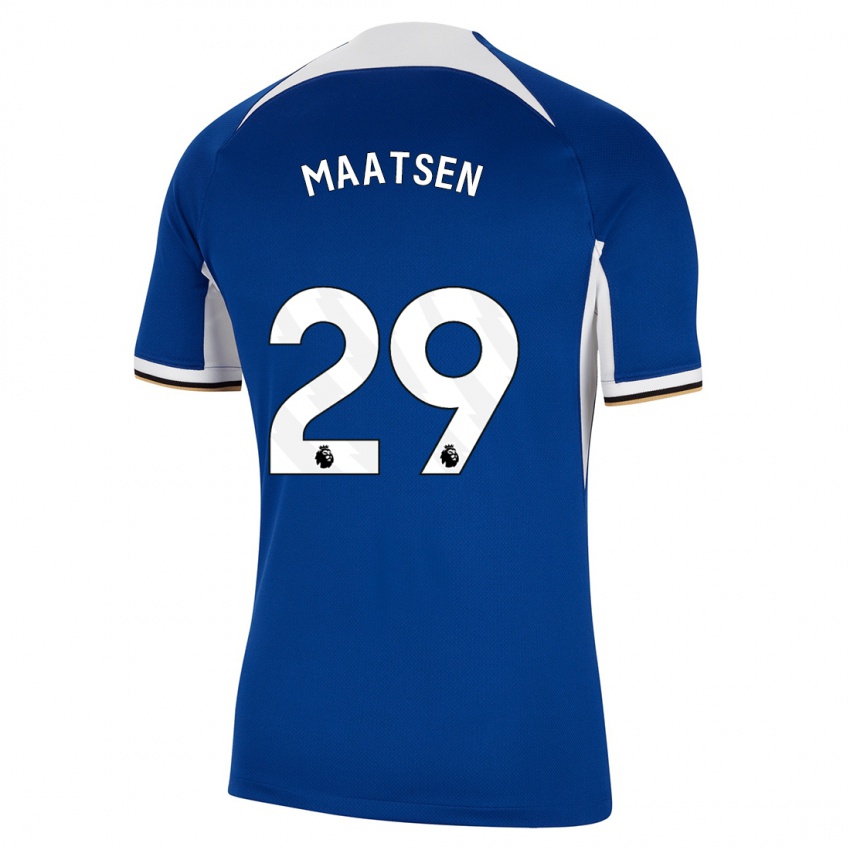 Kinder Ian Maatsen #29 Blau Heimtrikot Trikot 2023/24 T-Shirt Schweiz