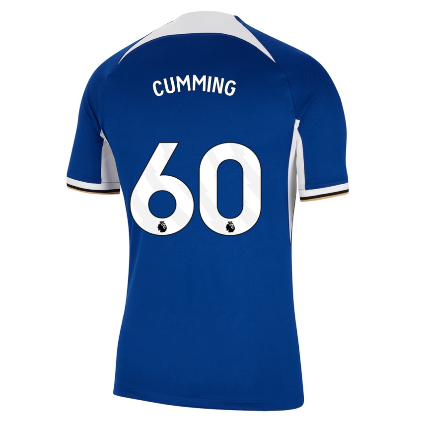 Kinder Jamie Cumming #60 Blau Heimtrikot Trikot 2023/24 T-Shirt Schweiz