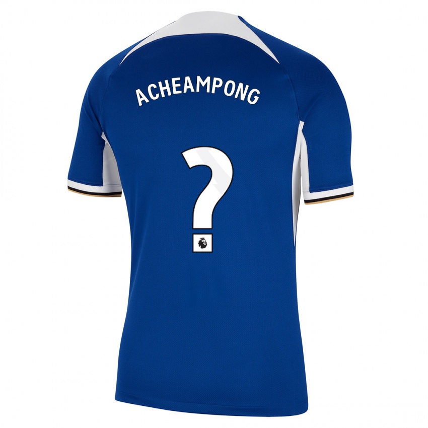 Kinder Josh Acheampong #0 Blau Heimtrikot Trikot 2023/24 T-Shirt Schweiz