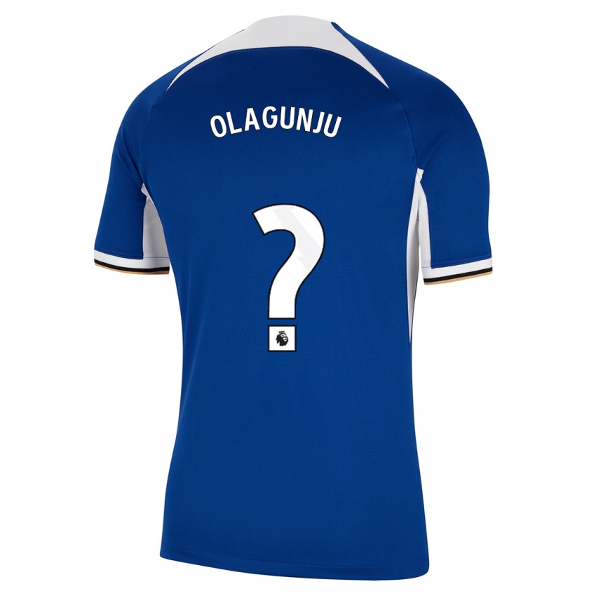 Kinder Saheed Olagunju #0 Blau Heimtrikot Trikot 2023/24 T-Shirt Schweiz