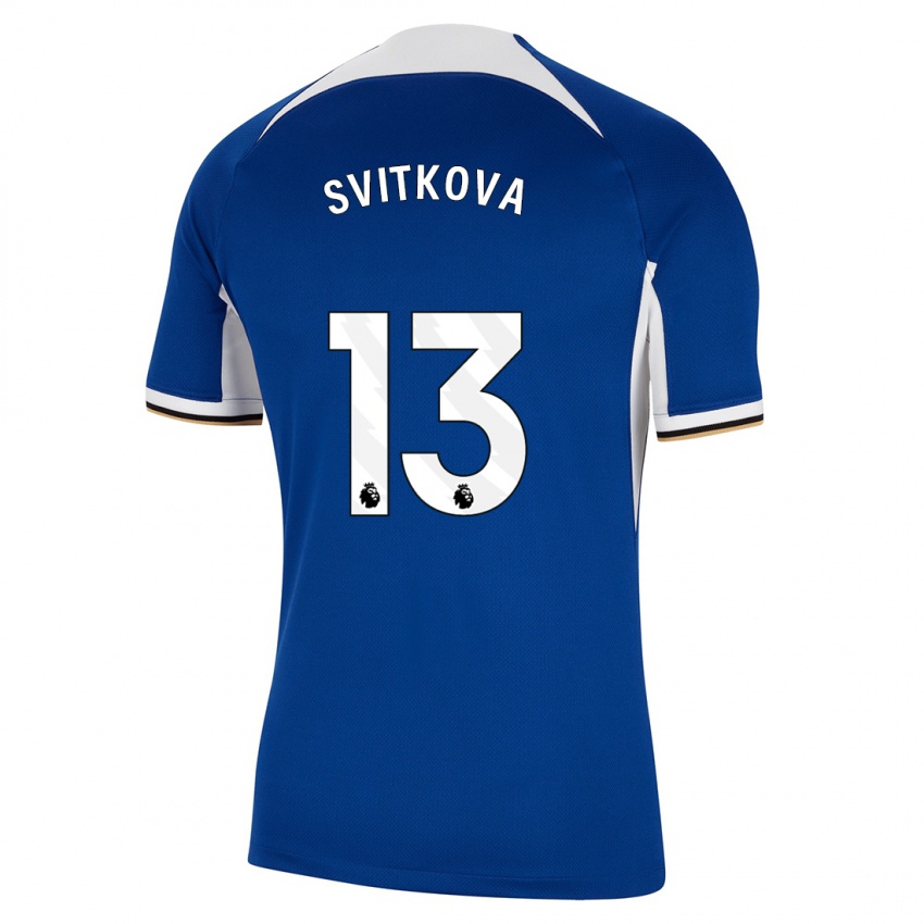 Kinder Katerina Svitkova #13 Blau Heimtrikot Trikot 2023/24 T-Shirt Schweiz