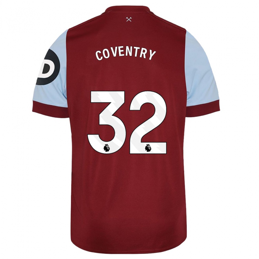 Kinder Conor Coventry #32 Kastanienbraun Heimtrikot Trikot 2023/24 T-Shirt Schweiz