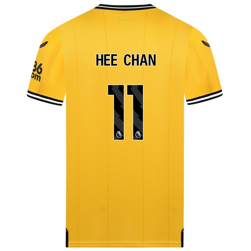 Kinder Hee-Chan Hwang #11 Gelb Heimtrikot Trikot 2023/24 T-Shirt Schweiz