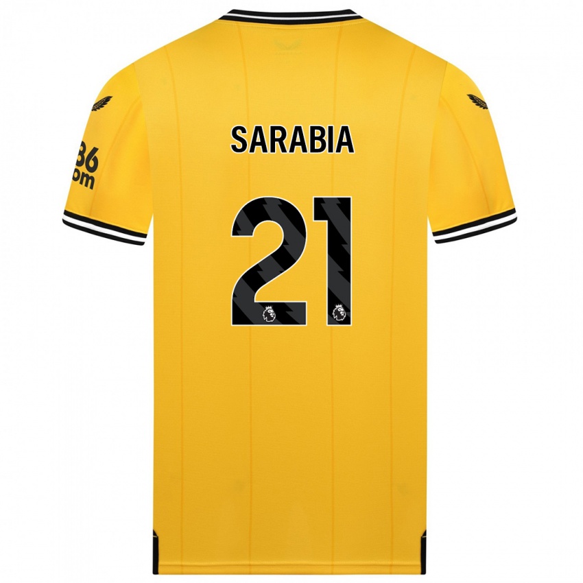 Kinder Pablo Sarabia #21 Gelb Heimtrikot Trikot 2023/24 T-Shirt Schweiz
