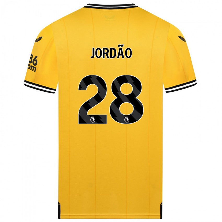 Kinder Bruno Jordao #28 Gelb Heimtrikot Trikot 2023/24 T-Shirt Schweiz