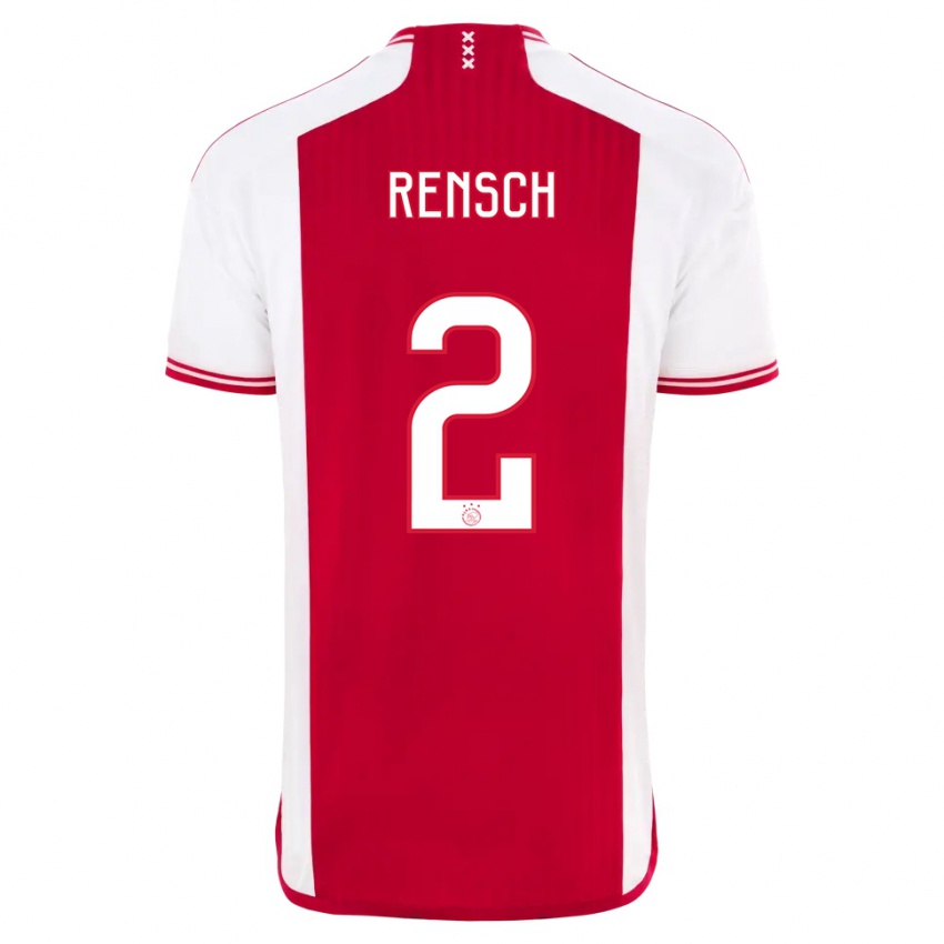 Kinder Devyne Rensch #2 Rot-Weiss Heimtrikot Trikot 2023/24 T-Shirt Schweiz