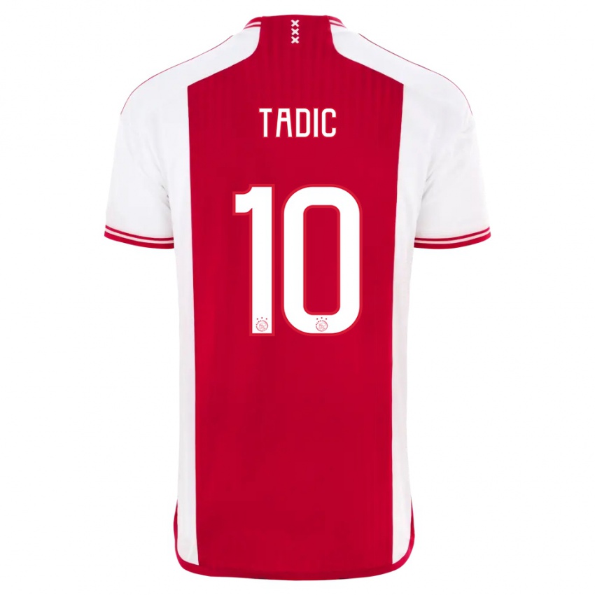 Kinder Dusan Tadic #10 Rot-Weiss Heimtrikot Trikot 2023/24 T-Shirt Schweiz