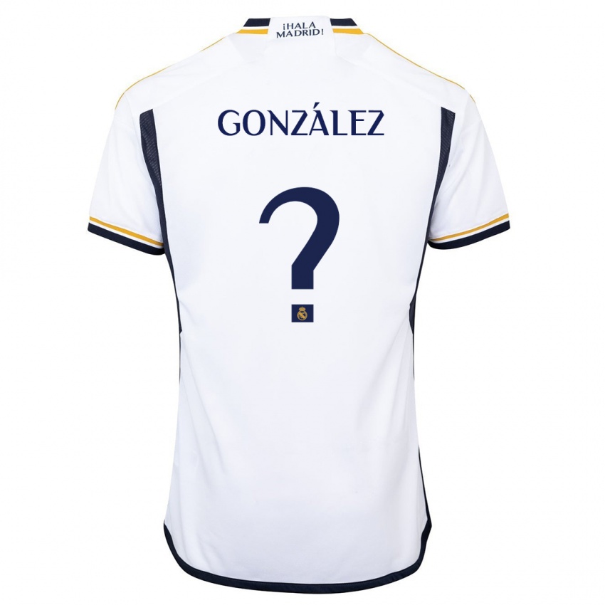 Kinder Fran González #0 Weiß Heimtrikot Trikot 2023/24 T-Shirt Schweiz