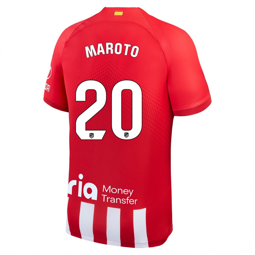 Kinder Mario Maroto #20 Rot-Weiss Heimtrikot Trikot 2023/24 T-Shirt Schweiz