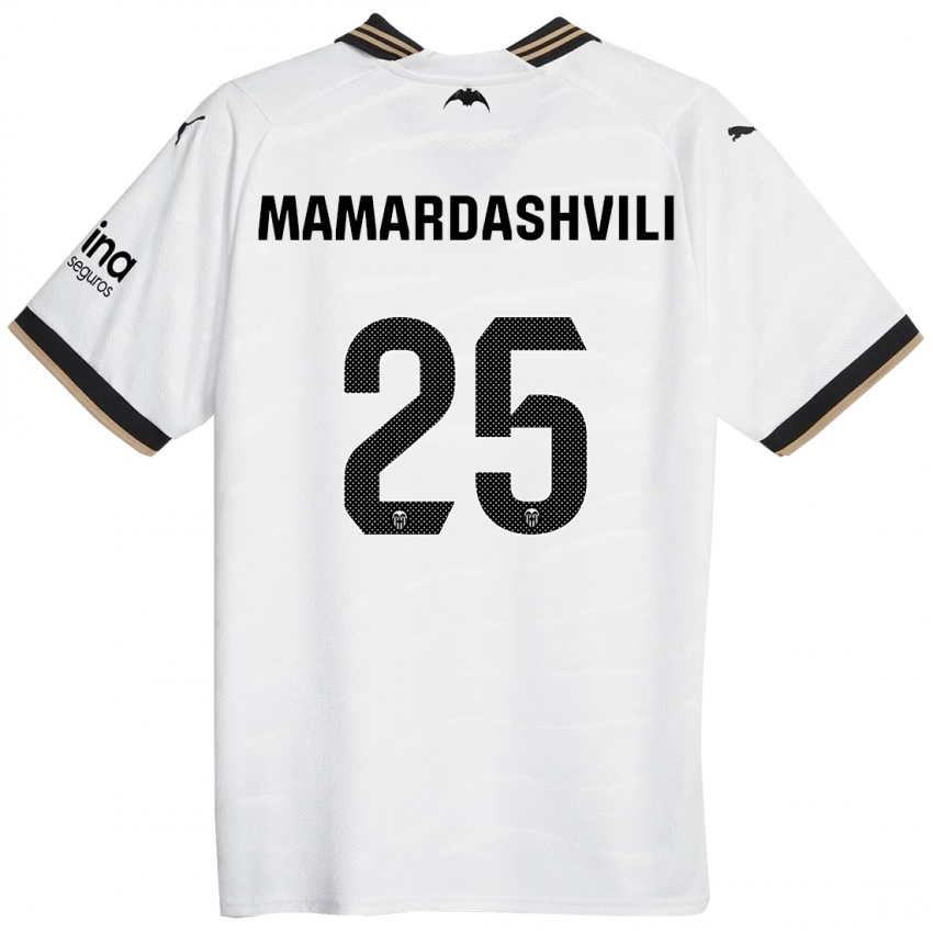 Kinder Giorgi Mamardashvili #25 Weiß Heimtrikot Trikot 2023/24 T-Shirt Schweiz