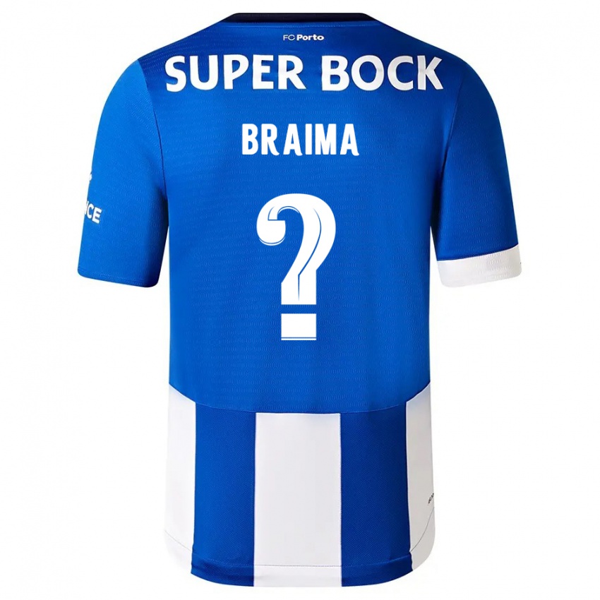 Kinder Braima #0 Blau Weiss Heimtrikot Trikot 2023/24 T-Shirt Schweiz