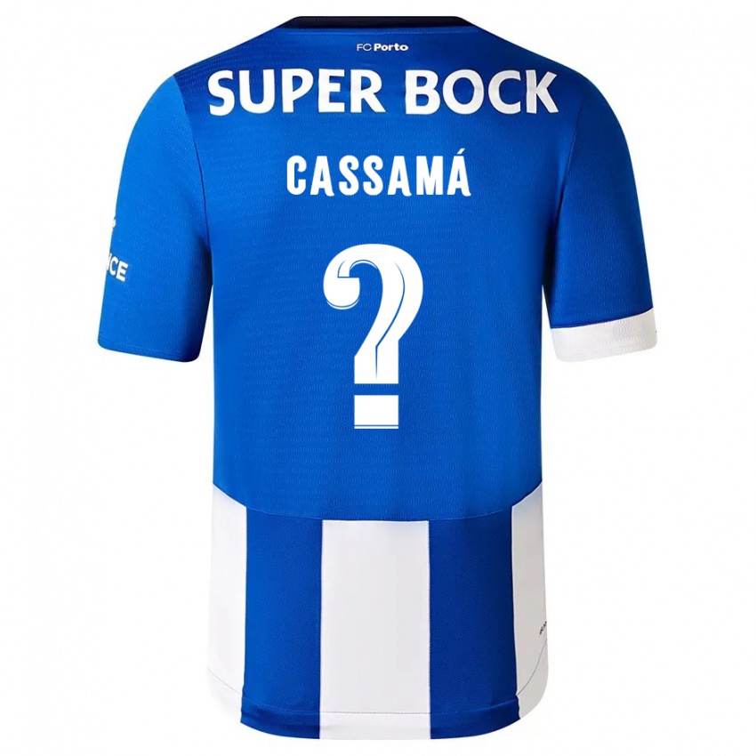 Kinder Adramane Cassamá #0 Blau Weiss Heimtrikot Trikot 2023/24 T-Shirt Schweiz