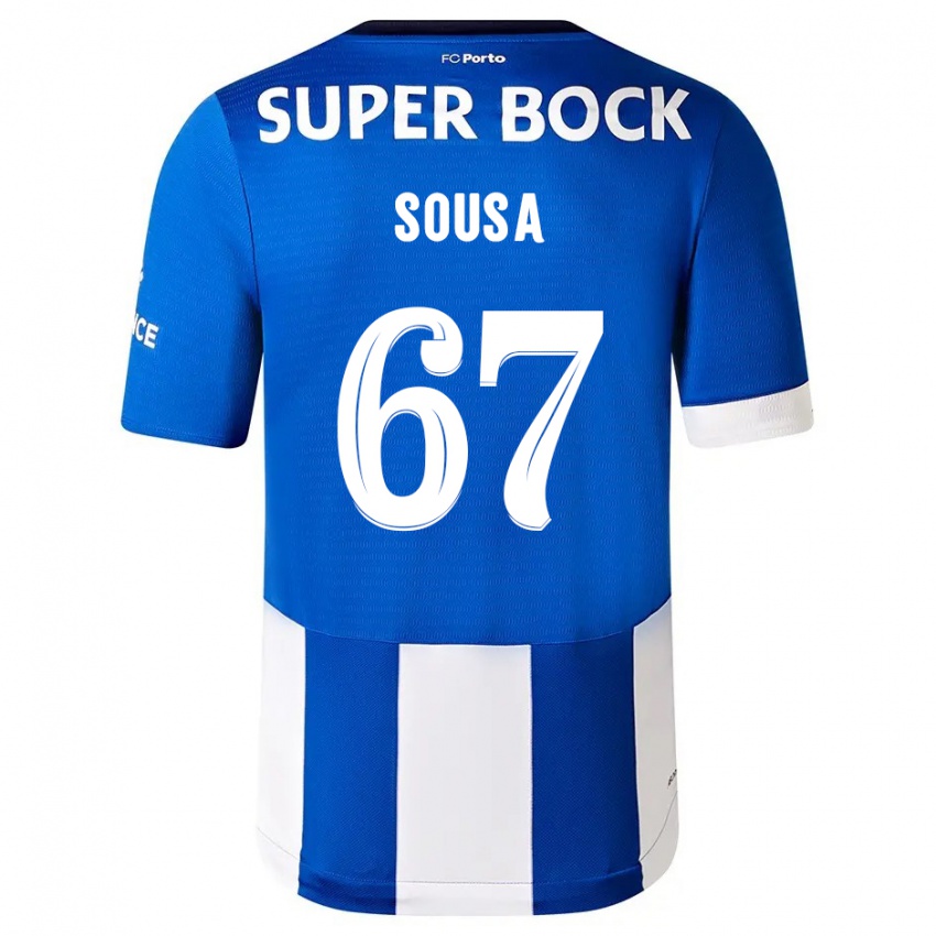Kinder Vasco Sousa #67 Blau Weiss Heimtrikot Trikot 2023/24 T-Shirt Schweiz