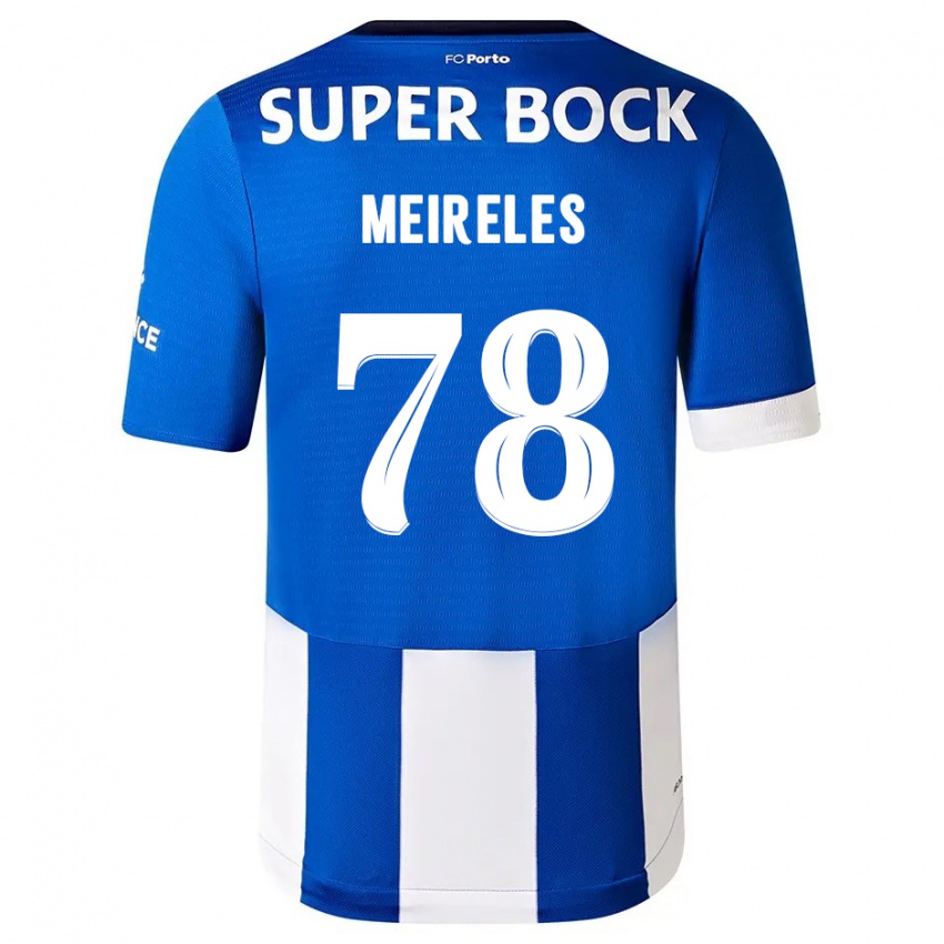 Kinder Jorge Meireles #78 Blau Weiss Heimtrikot Trikot 2023/24 T-Shirt Schweiz