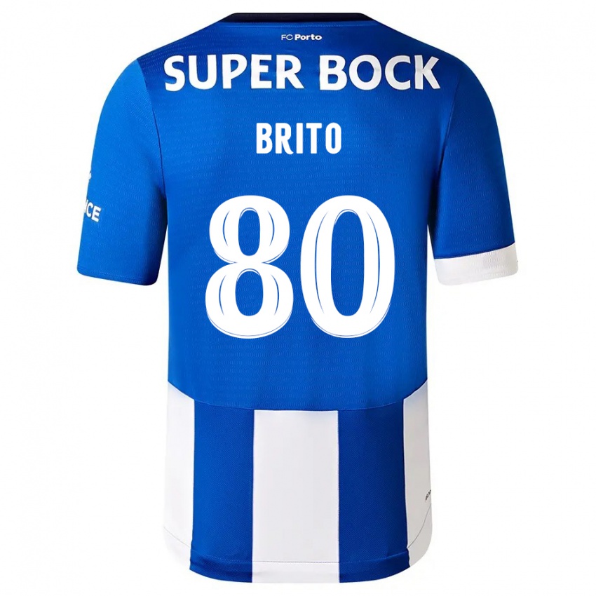 Kinder Luan Brito #80 Blau Weiss Heimtrikot Trikot 2023/24 T-Shirt Schweiz