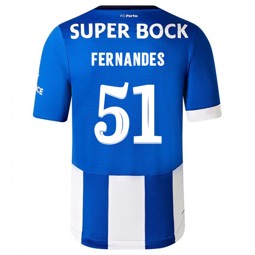 Kinder Diogo Fernandes #51 Blau Weiss Heimtrikot Trikot 2023/24 T-Shirt Schweiz