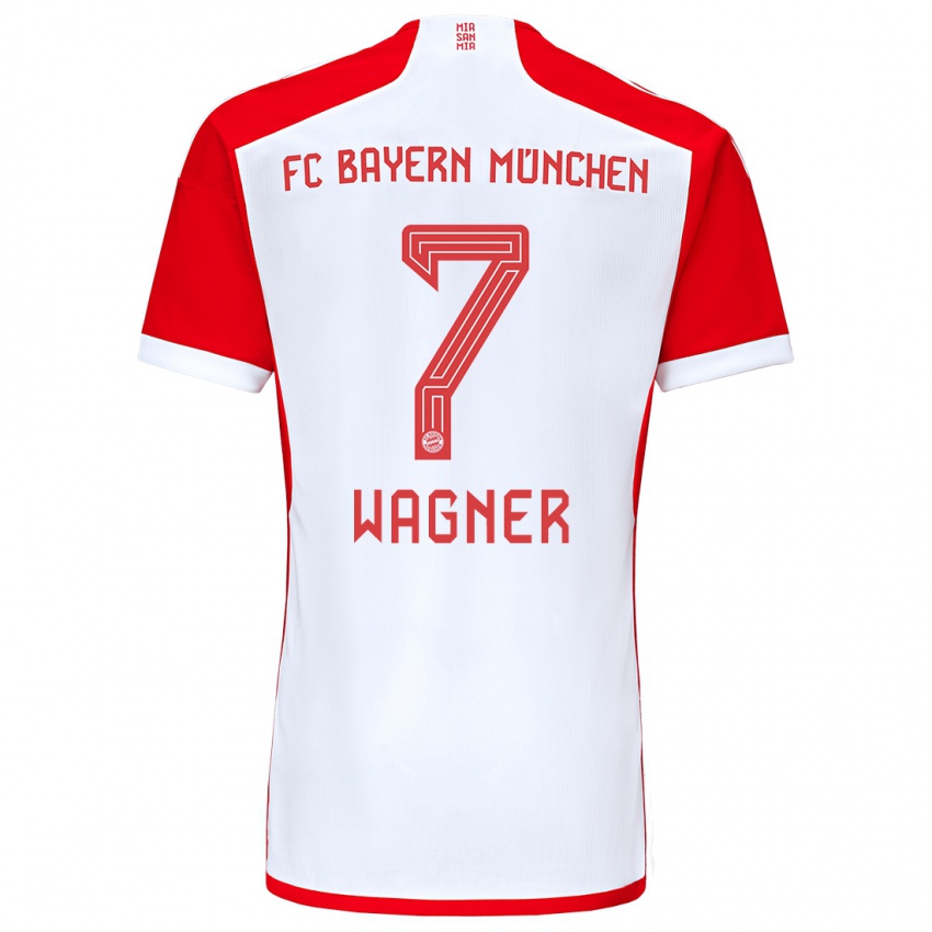 Kinder Maximilian Wagner #7 Rot-Weiss Heimtrikot Trikot 2023/24 T-Shirt Schweiz