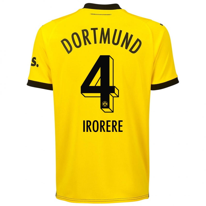 Kinder Felix Irorere #4 Gelb Heimtrikot Trikot 2023/24 T-Shirt Schweiz