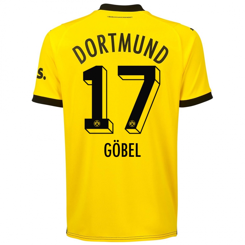 Kinder Patrick Göbel #17 Gelb Heimtrikot Trikot 2023/24 T-Shirt Schweiz