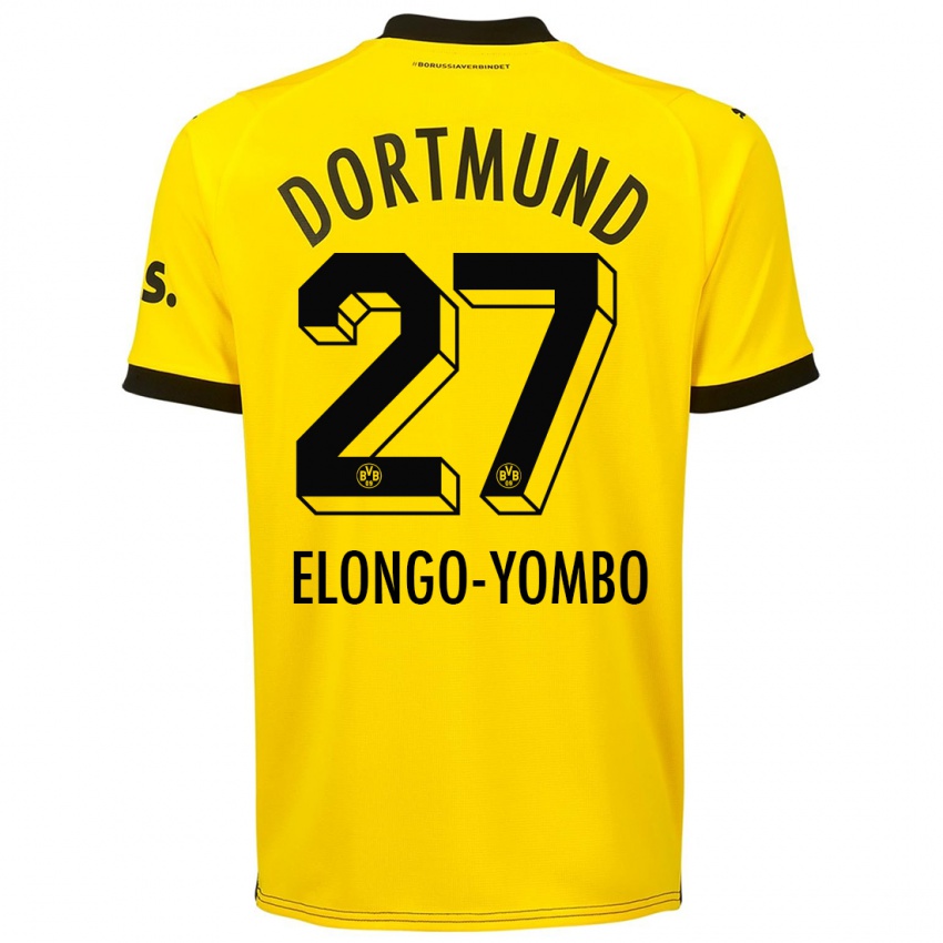 Kinder Rodney Elongo-Yombo #27 Gelb Heimtrikot Trikot 2023/24 T-Shirt Schweiz