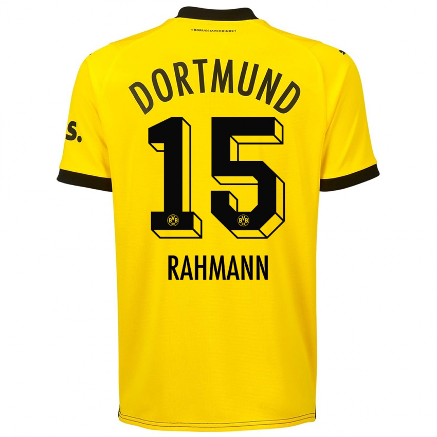 Kinder Luke Rahmann #15 Gelb Heimtrikot Trikot 2023/24 T-Shirt Schweiz