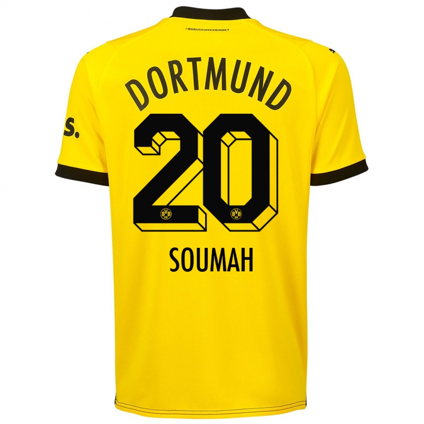 Kinder Moussa Soumah #20 Gelb Heimtrikot Trikot 2023/24 T-Shirt Schweiz
