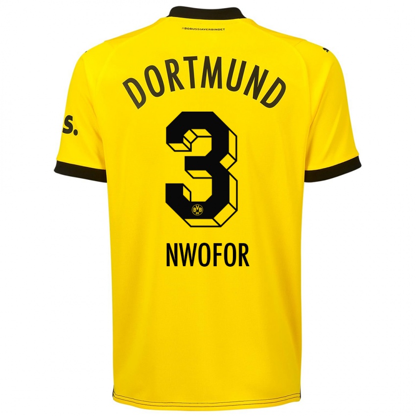 Kinder Jamie Nwofor #3 Gelb Heimtrikot Trikot 2023/24 T-Shirt Schweiz