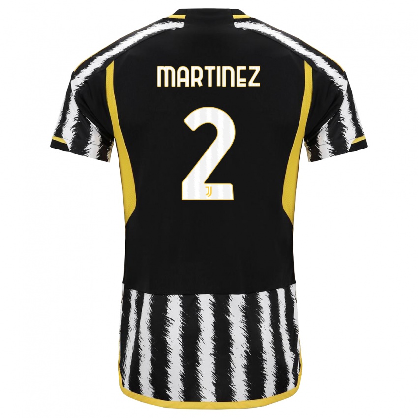 Kinder Bruno Martinez #2 Schwarz-Weiss Heimtrikot Trikot 2023/24 T-Shirt Schweiz