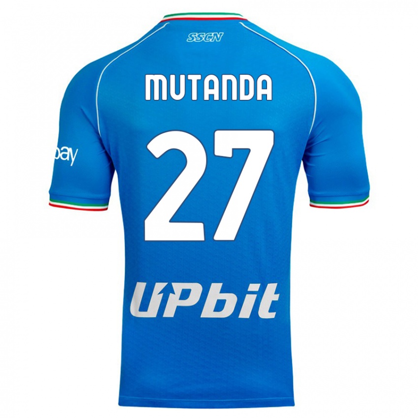 Kinder Noah Mutanda #27 Himmelblau Heimtrikot Trikot 2023/24 T-Shirt Schweiz