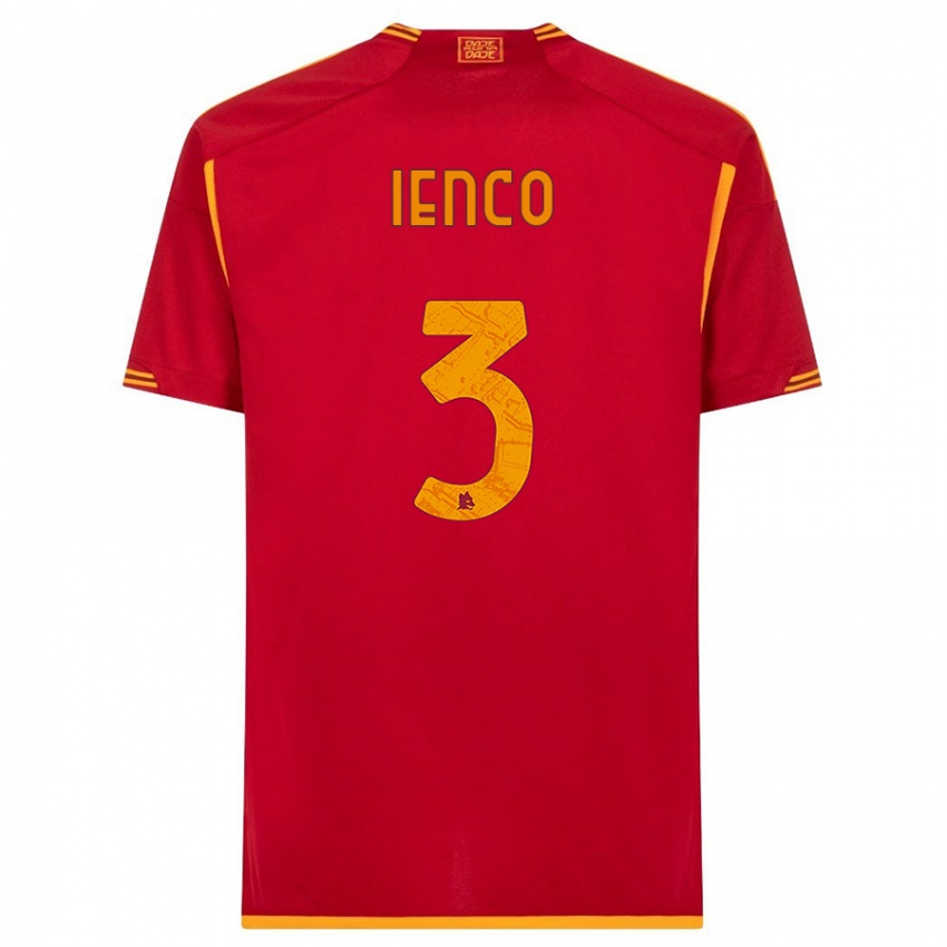 Kinder Simone Ienco #3 Rot Heimtrikot Trikot 2023/24 T-Shirt Schweiz