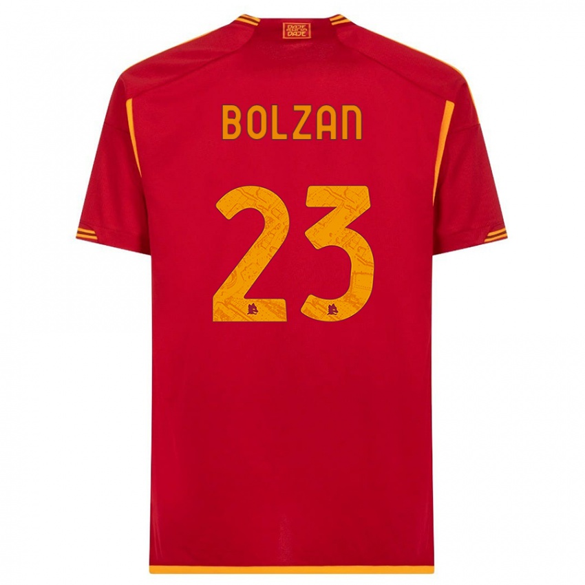 Kinder Alessandro Bolzan #23 Rot Heimtrikot Trikot 2023/24 T-Shirt Schweiz