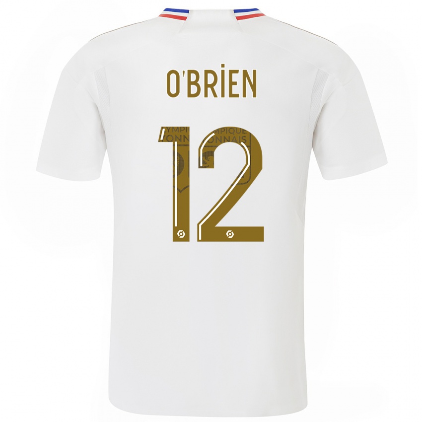 Kinder Jake O'brien #12 Weiß Heimtrikot Trikot 2023/24 T-Shirt Schweiz
