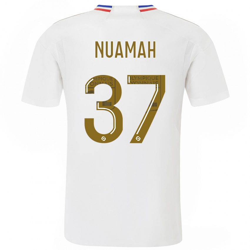 Kinder Ernest Nuamah #37 Weiß Heimtrikot Trikot 2023/24 T-Shirt Schweiz