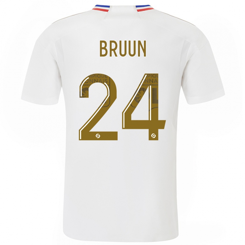 Kinder Signe Bruun #24 Weiß Heimtrikot Trikot 2023/24 T-Shirt Schweiz