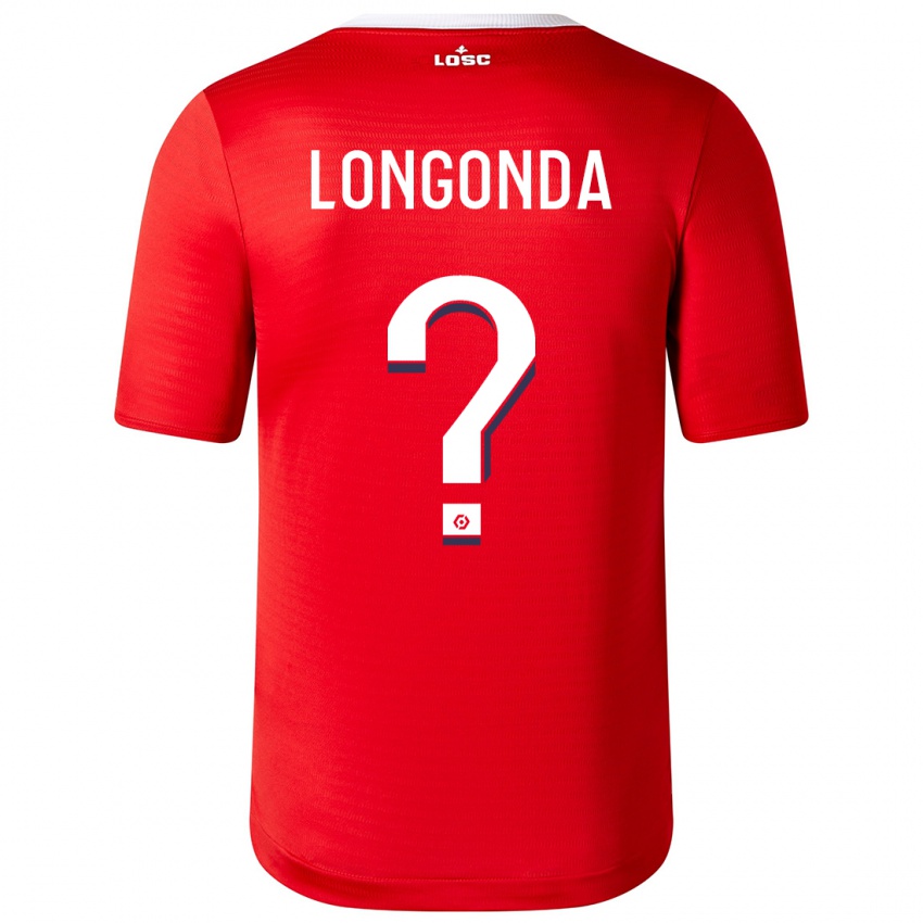 Kinder Jean-Pierre Longonda #0 Rot Heimtrikot Trikot 2023/24 T-Shirt Schweiz